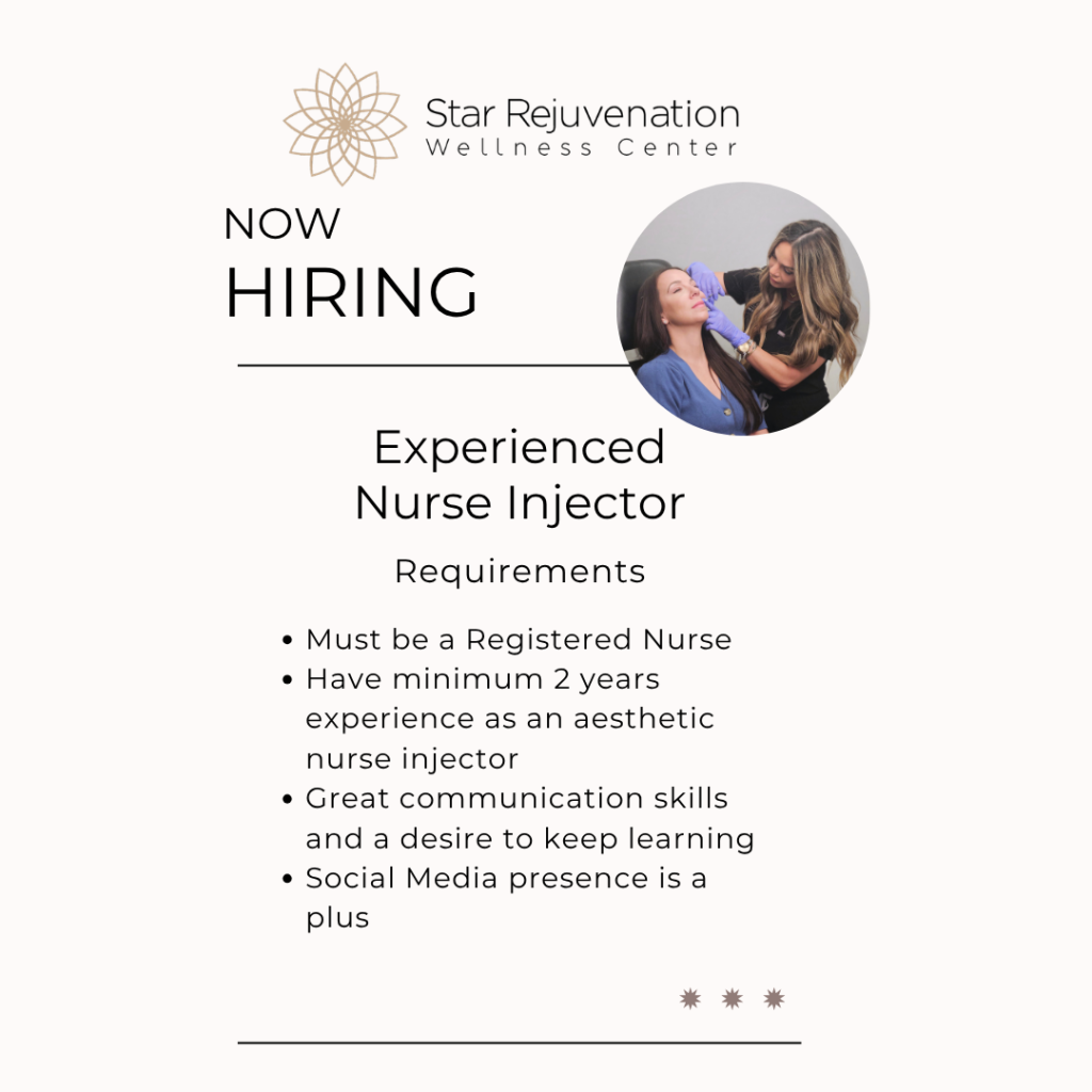 Nurse Injector now hiring careers